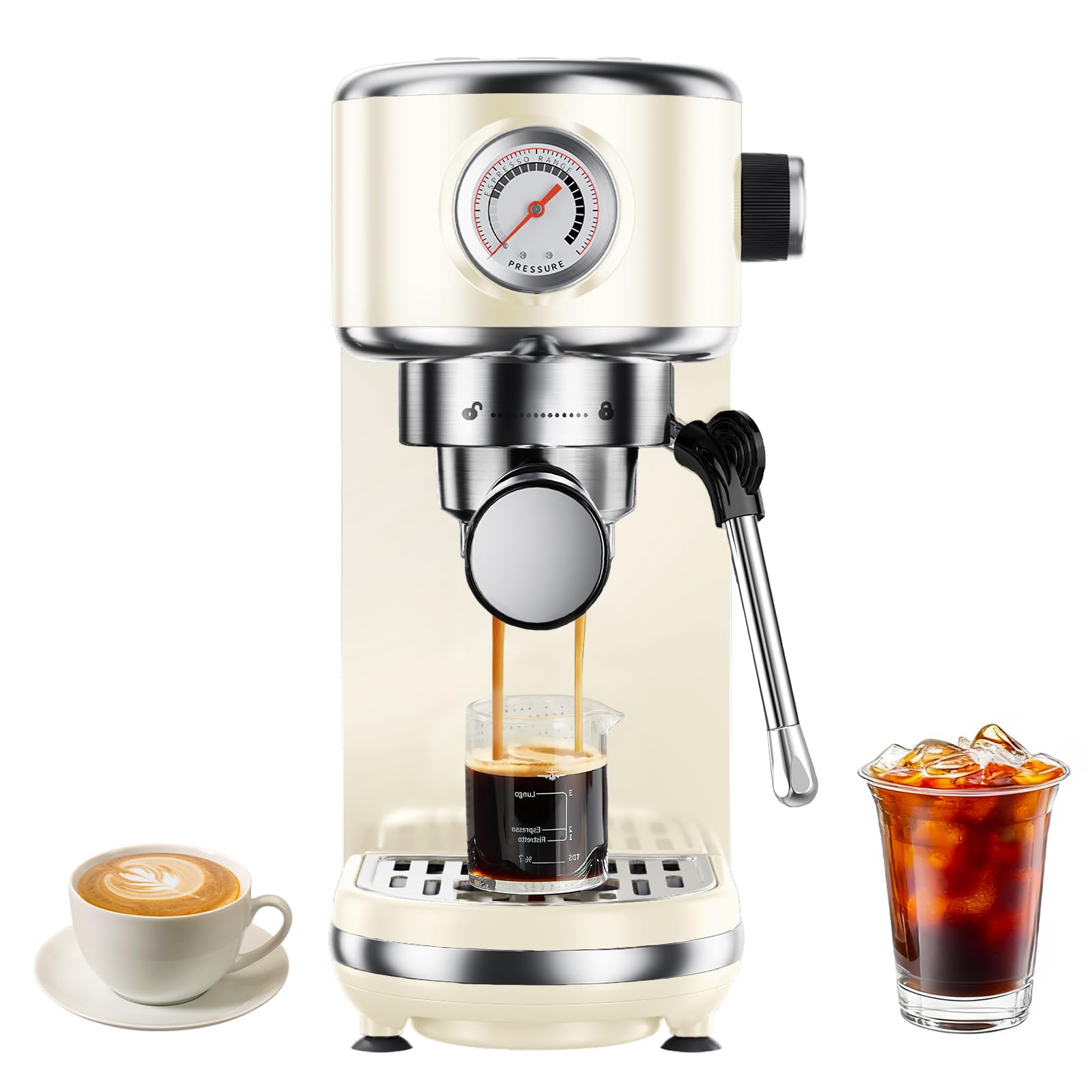 Amazon.com: atatix 20 Bar Espresso Machine with Milk Frother